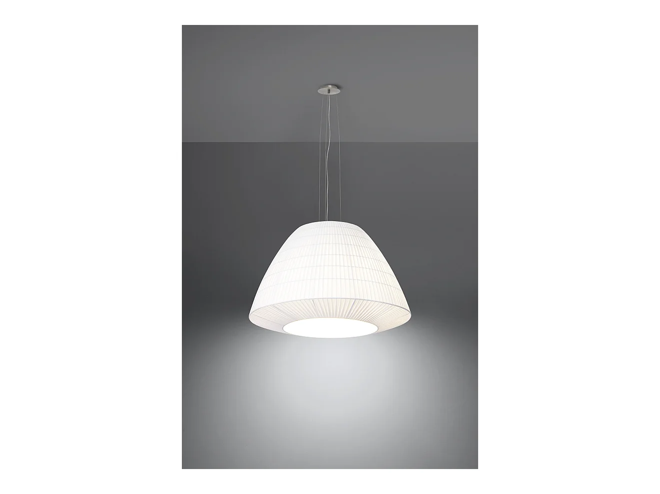 Kroonluchters Bella Modern Van  - 3 Lichtbronnen - L.60 X H.138 Cm - Wit
