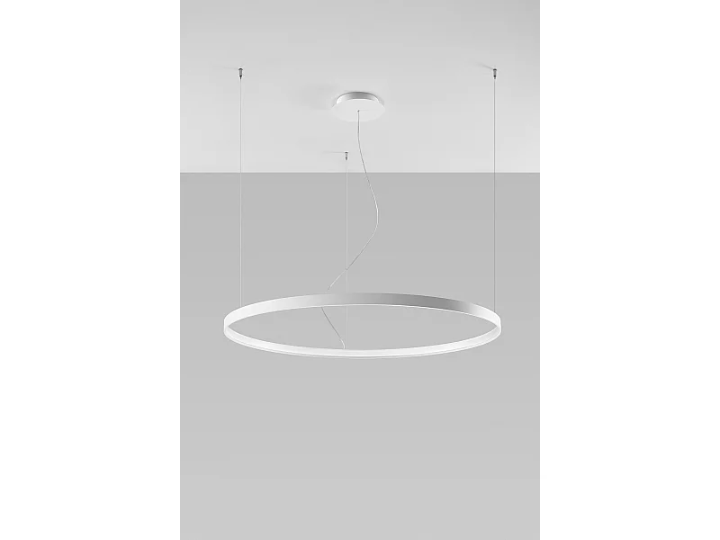 Integrated LED Circular Pendelleuchte White 110cm 3000K Integrierte LED-Kreispendelleuchte Weiß 110cm 3000K