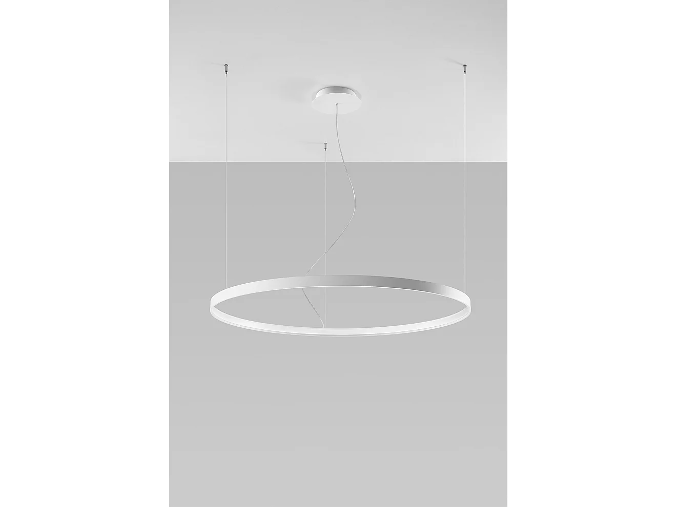 Sollux RIO Suspension LED Circulaire Intégrée Blanc 110cm 3000K