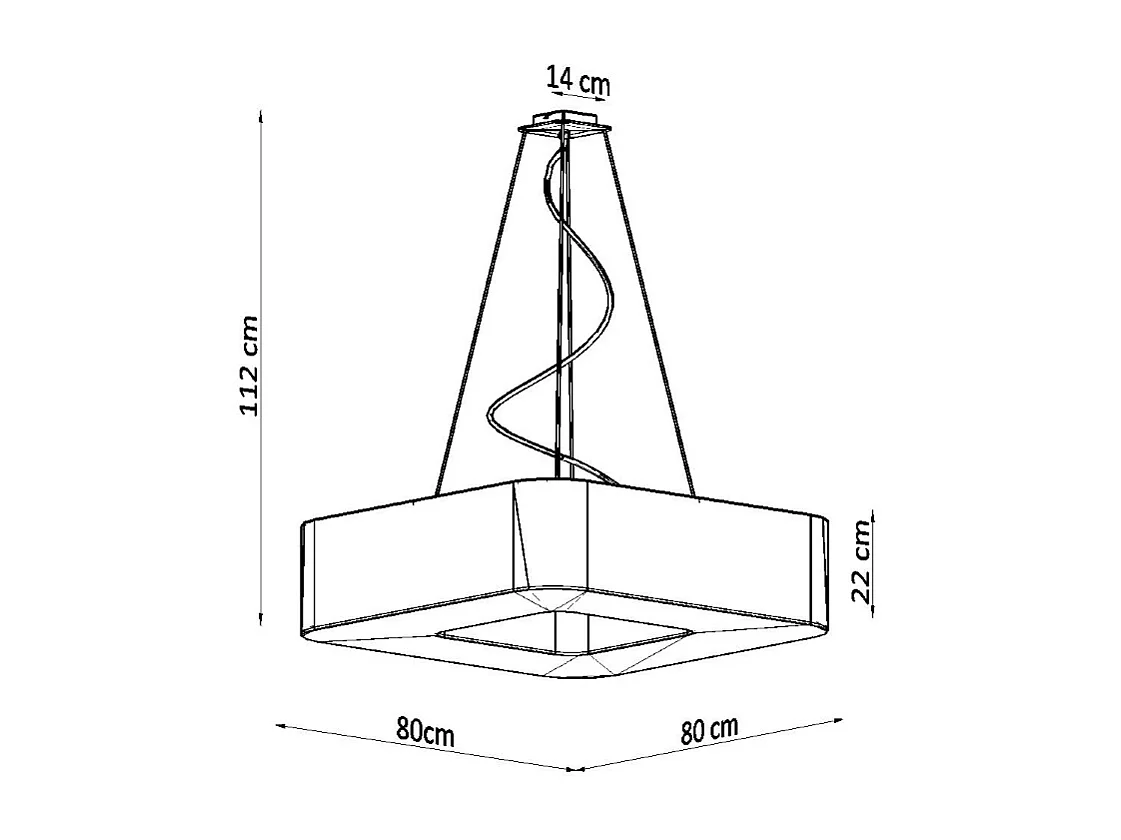 Kroonluchters Urano Minimalistisch Van  - 8 Lichtbronnen - L.80 X H.112 Cm - Wit