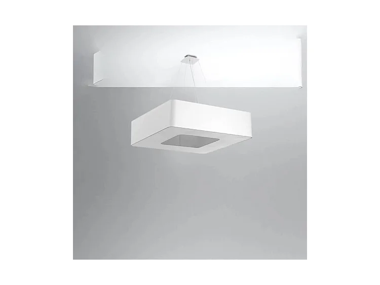 Sollux URANO Suspension Carrée Blanc 80cm E27