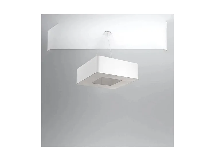Sollux URANO Suspension Carrée Blanc 60cm E27