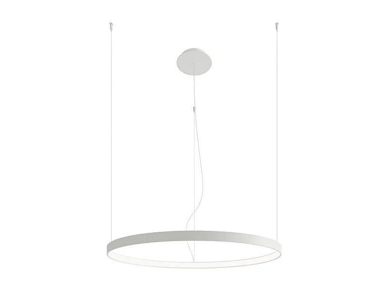 Sollux lichting Rio Integrierte LED-Ring-Pendel-Deckenleuchte, Weiß, 4000 K, 5520 lm
