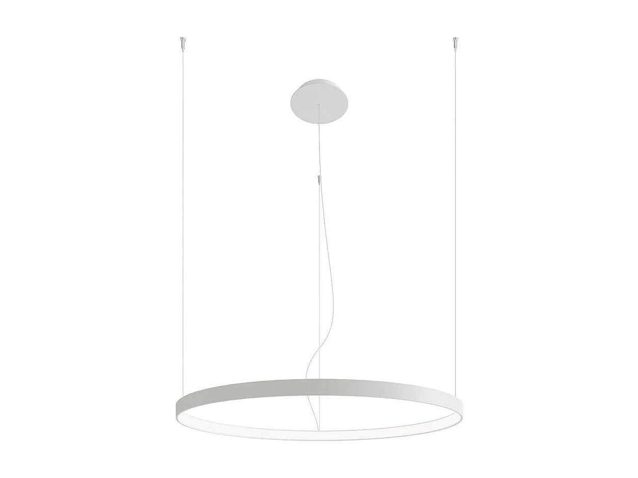 Sollux lichting Rio Integrierte LED-Ring-Pendel-Deckenleuchte, Weiß, 4000 K, 5520 lm