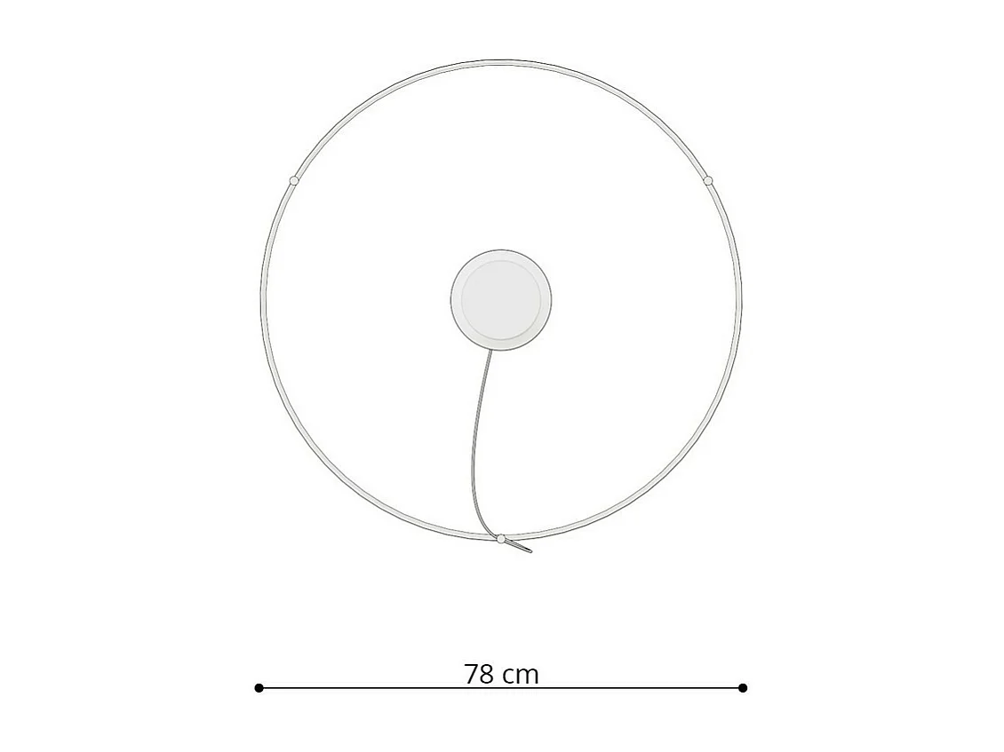 Sollux lichting Rio Integrierte LED-Ring-Pendel-Deckenleuchte, Weiß, 4000 K, 5520 lm