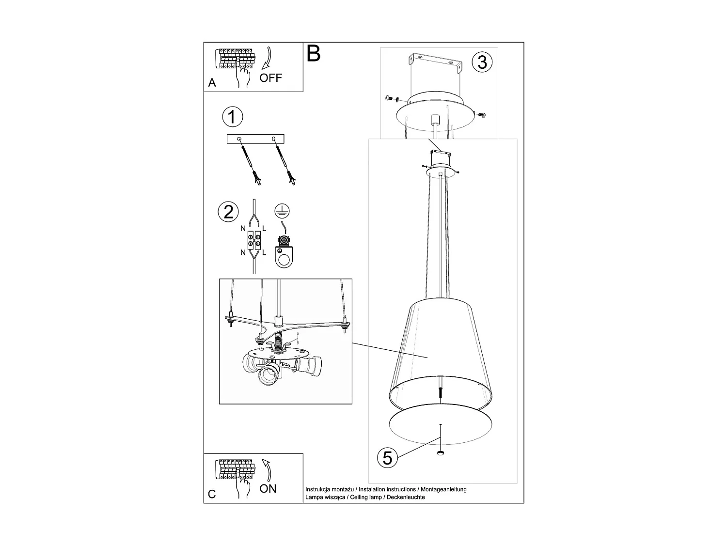 Classic Dome Pendelleuchte Weiß E27 Pendente Cupola Classic Bianco E27