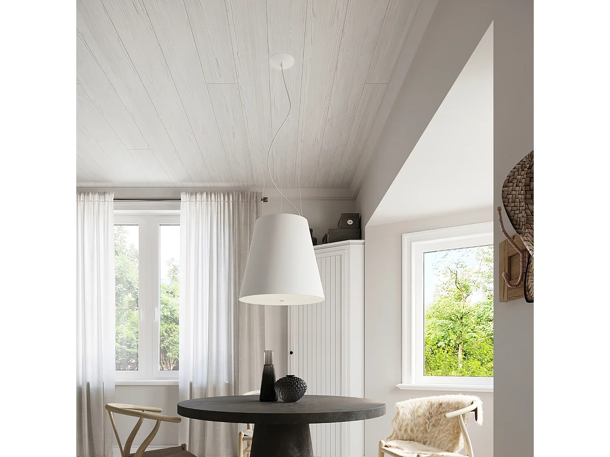 Classic Dome Pendelleuchte Weiß E27 Pendente Cupola Classic Bianco E27