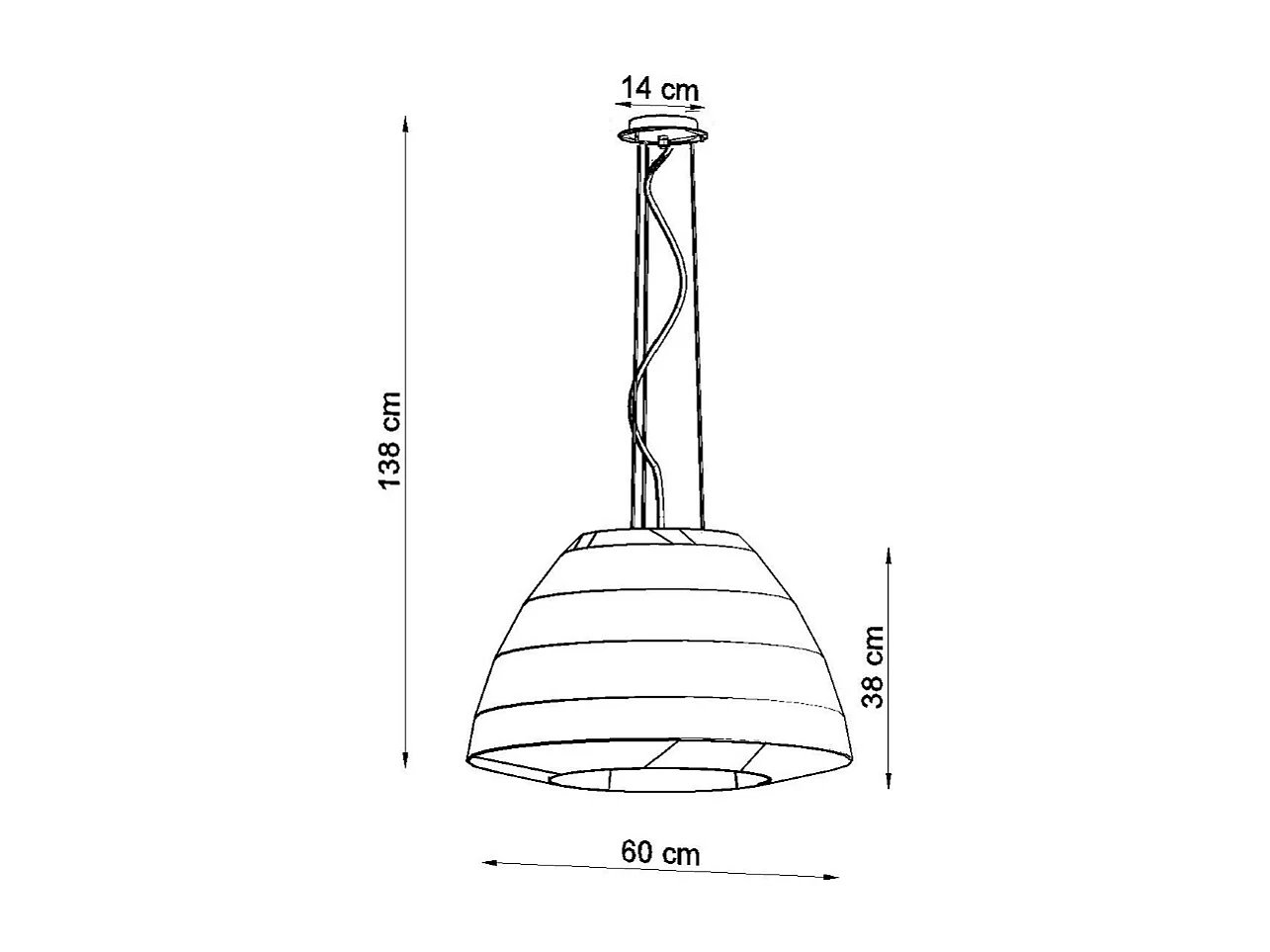 Pendente Cupola Classic Nero E27 Colgante Classic Dome Negro E27