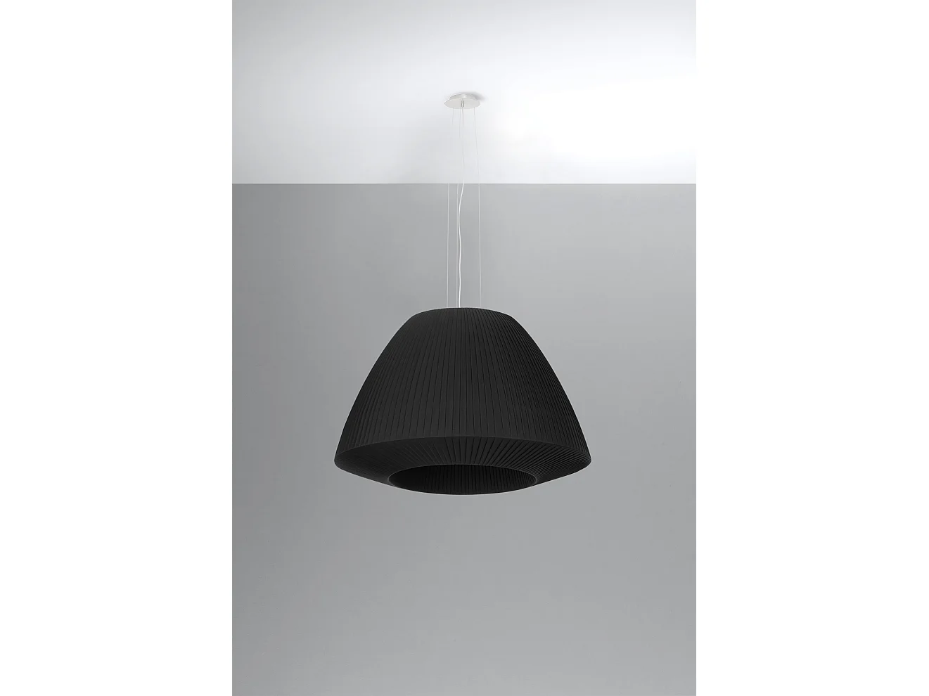 Sollux BELLA Pendentif Dôme Classique Noir E27