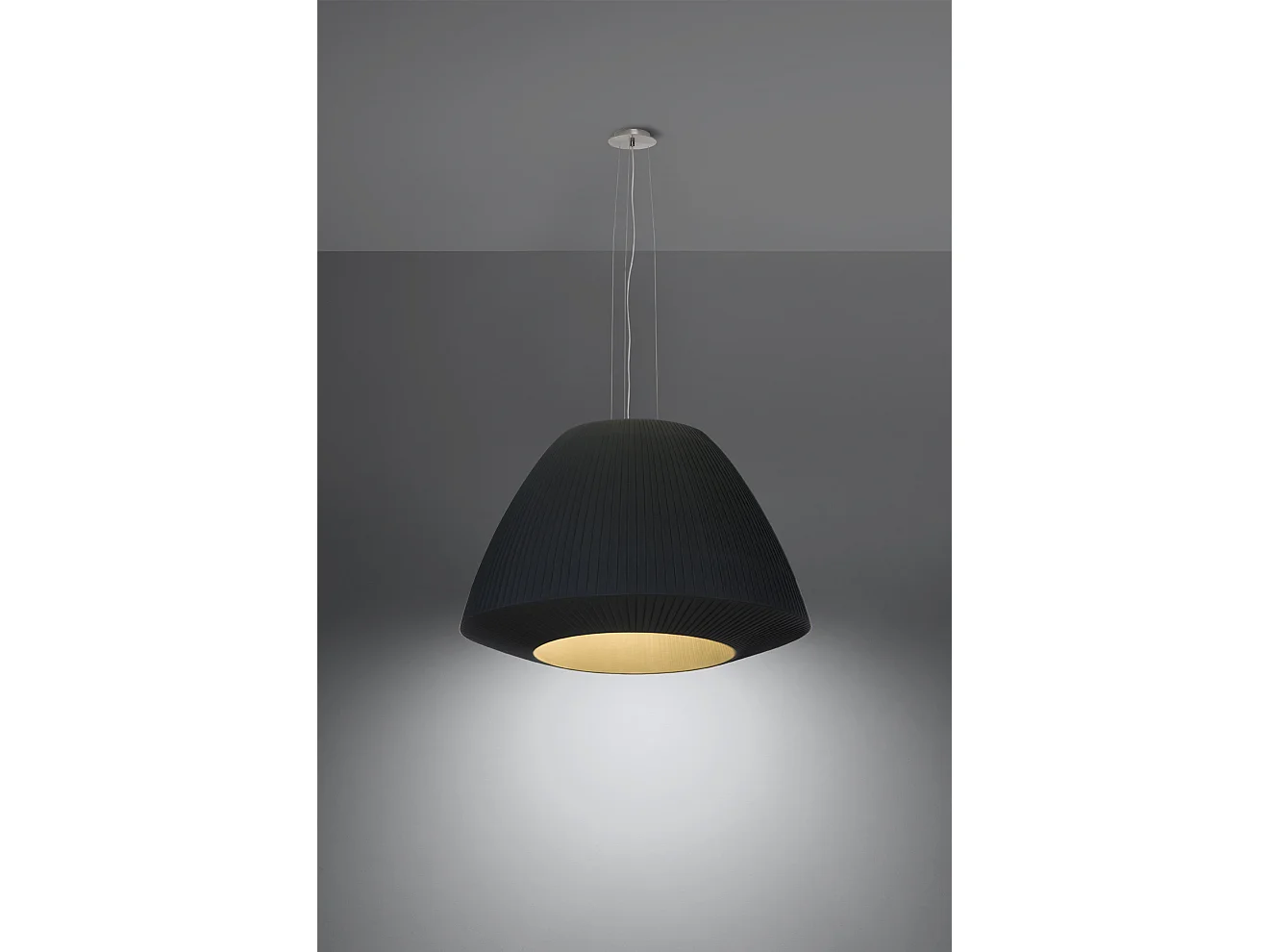 Sollux BELLA Pendentif Dôme Classique Noir E27