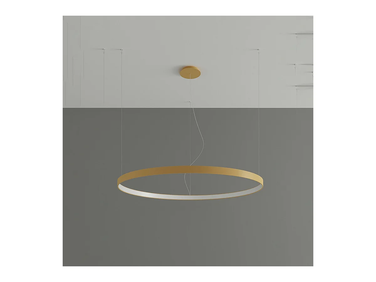 Sollux Rio Plafonnier Led Suspendu Intégré Doré