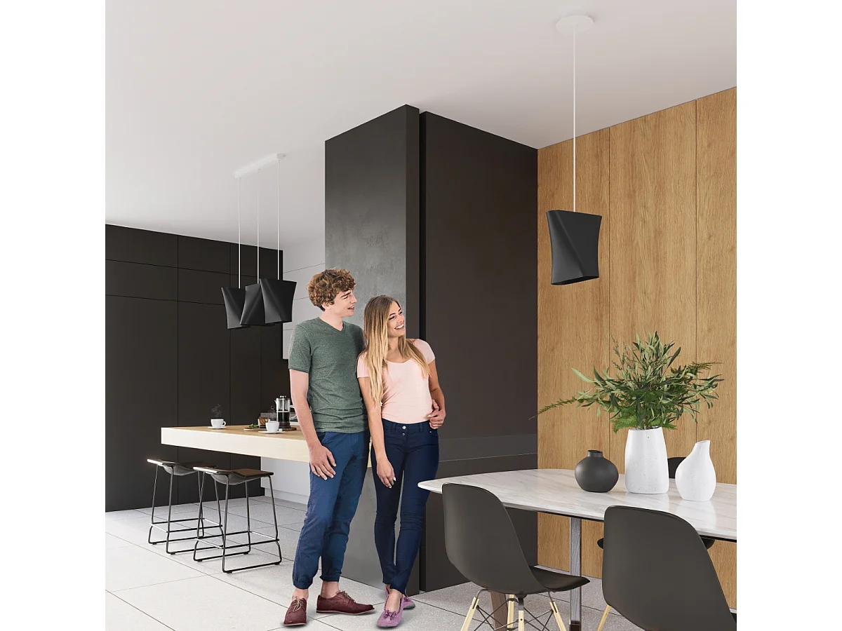 Sollux BLUM Suspension Triple Suspension Noir 3x E27