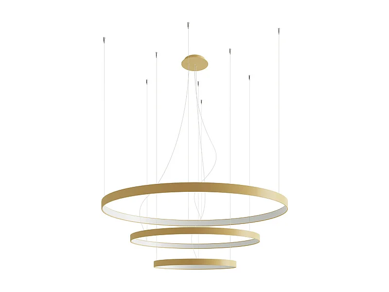 Sollux Rio Integrierte LED-Hängedeckenleuchte Golden