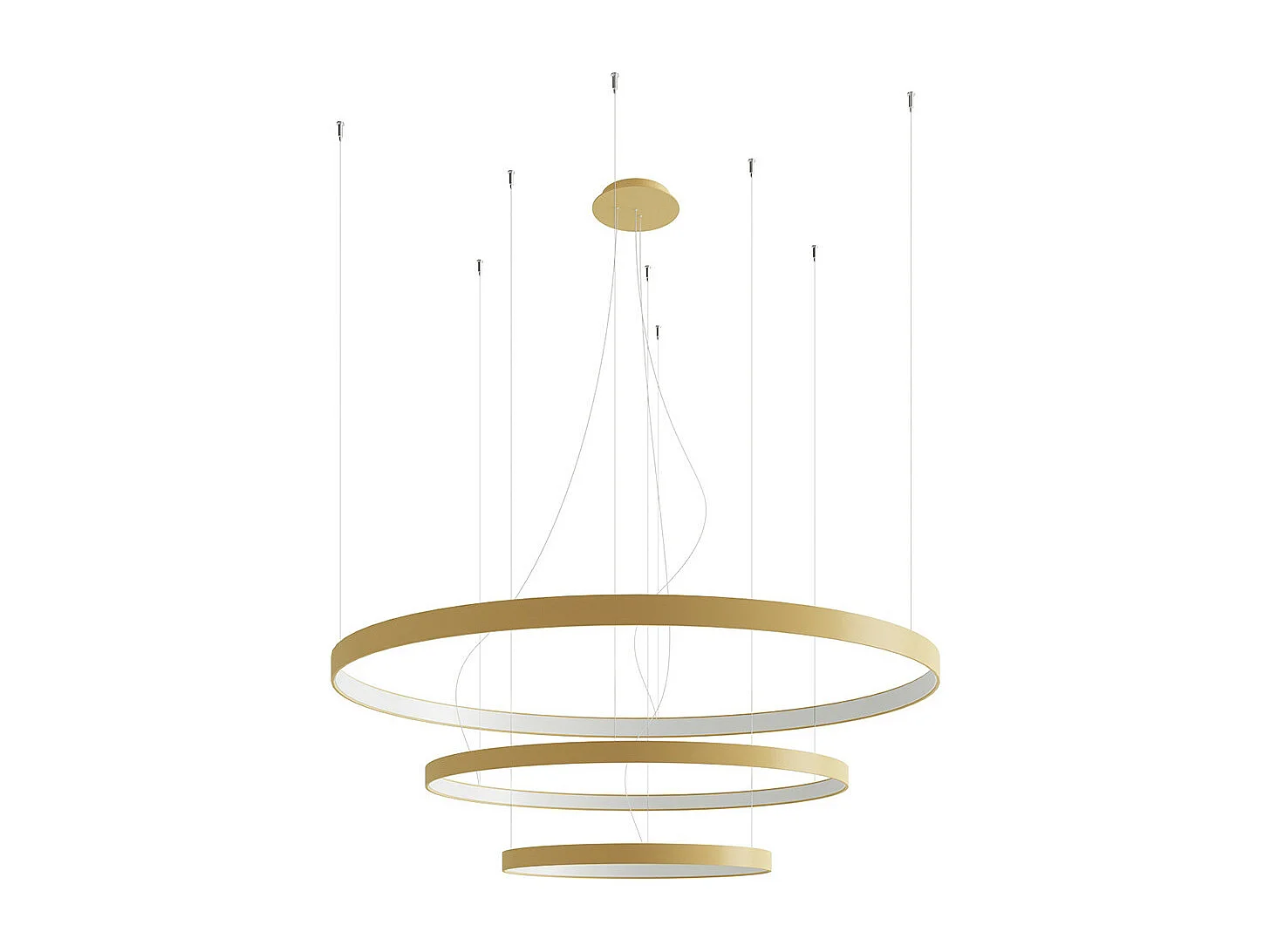 Sollux Rio Integrierte LED-Hängedeckenleuchte Golden