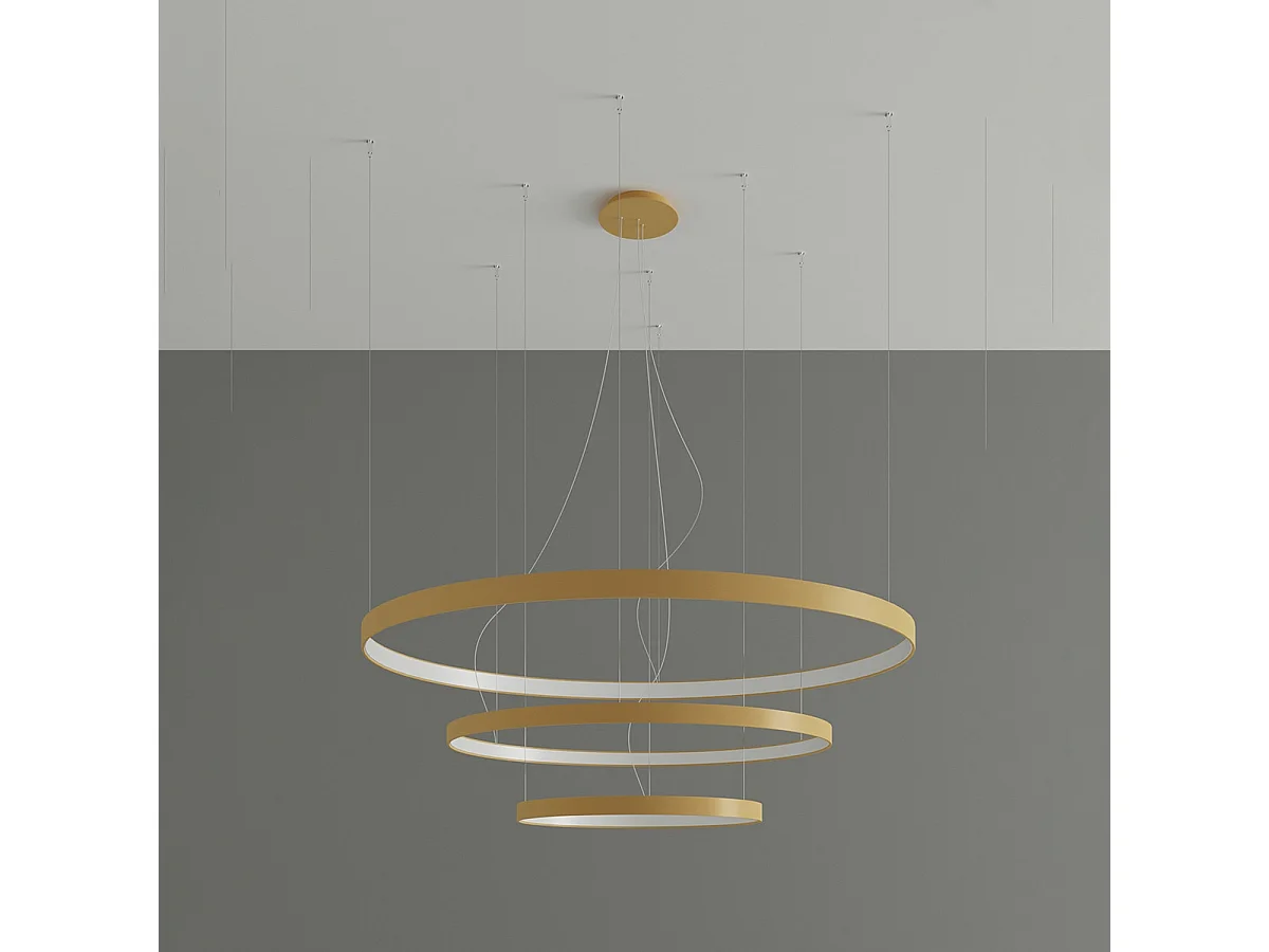 Sollux Rio Integrierte LED-Hängedeckenleuchte Golden