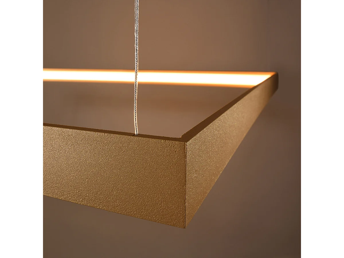 Lustres Nelya Moderno, Alumínio - 1 Lichtbronnen - L.110 X H.150 Cm - Dourado