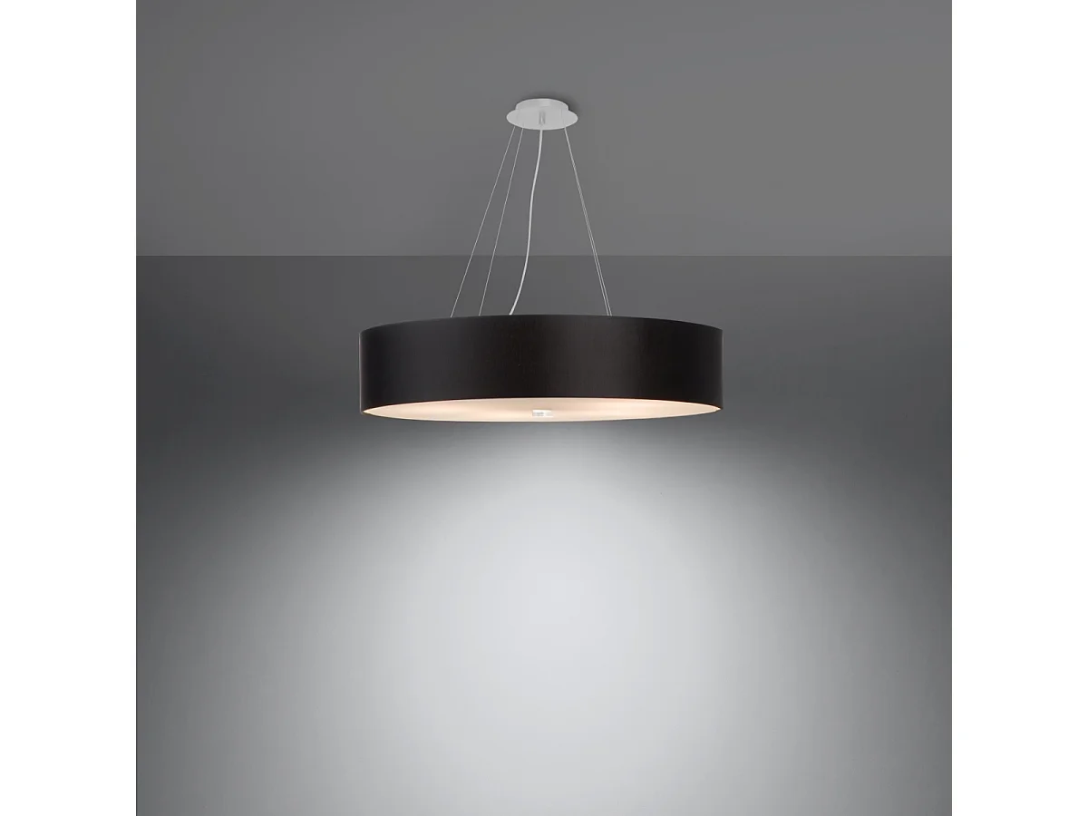 zylindrisch Pendelleuchte Black 60cm E27 Zylindrische Pendelleuchte Schwarz 60cm E27