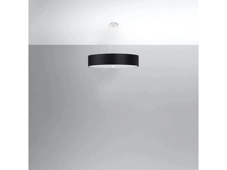 Kroonluchters Skala Minimalistisch Van  - 5 Lichtbronnen - L.60 X H.102 Cm - Zwart