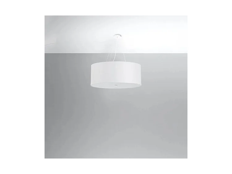 Kroonluchters Otto Minimalistisch Van  - 6 Lichtbronnen - L.70 X H.120 Cm - Wit