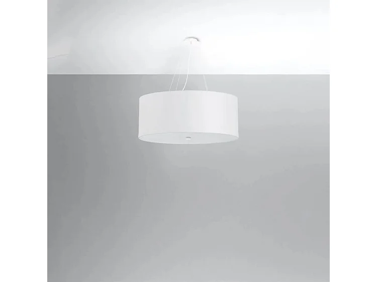 Sollux OTTO Suspension Cylindrique Blanc 70cm E27