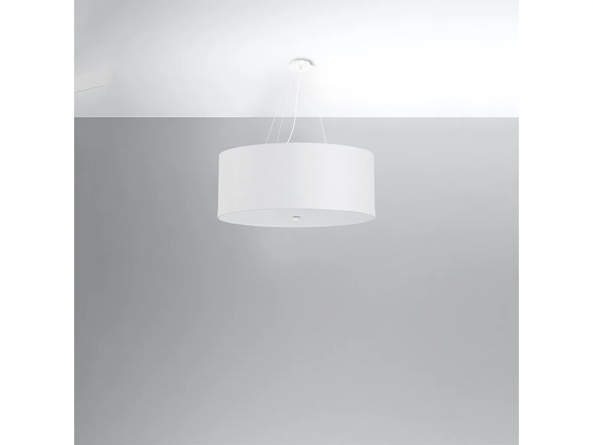 Sollux OTTO Suspension Cylindrique Blanc 70cm E27