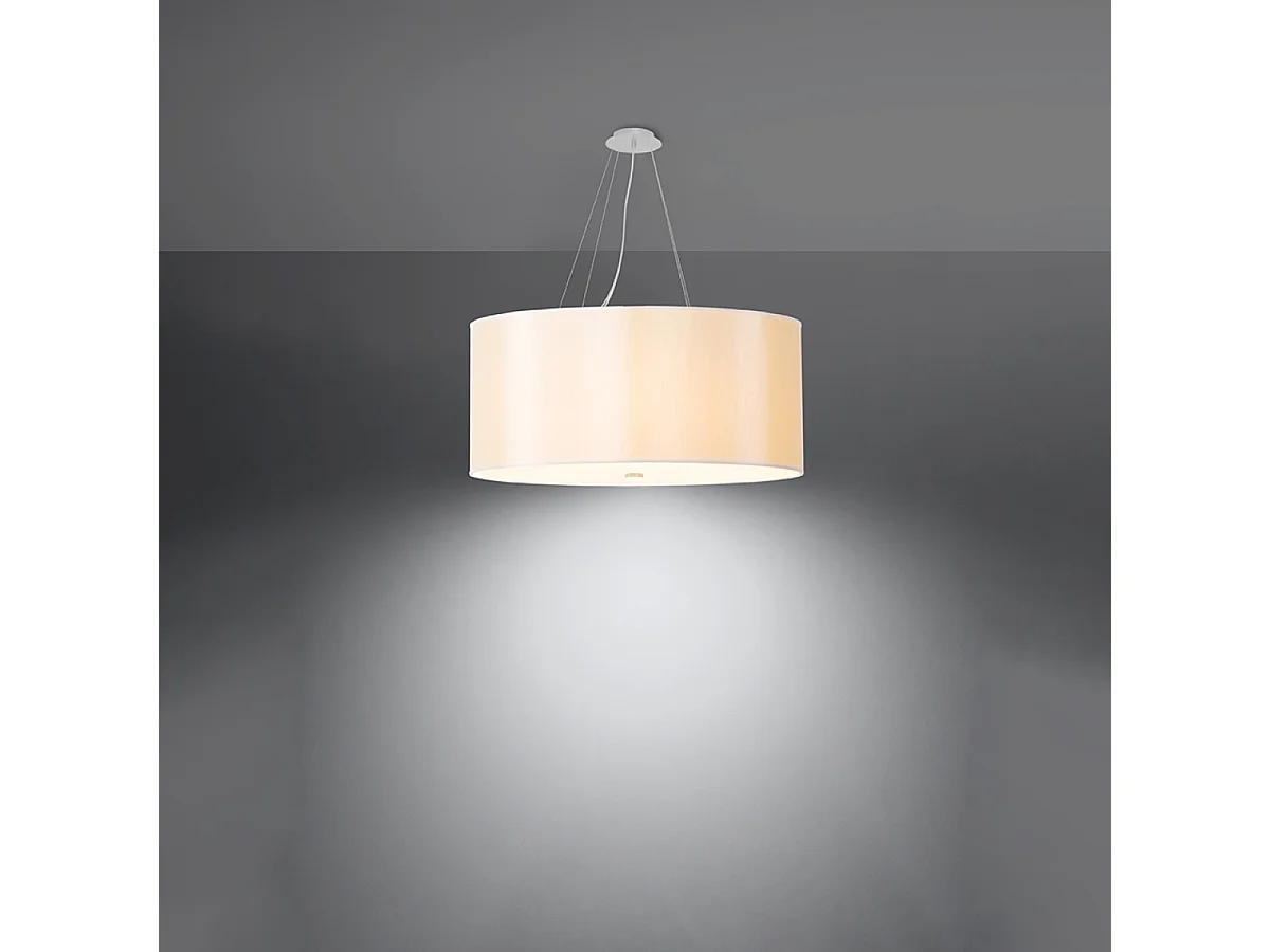 Sollux OTTO Suspension Cylindrique Blanc 70cm E27