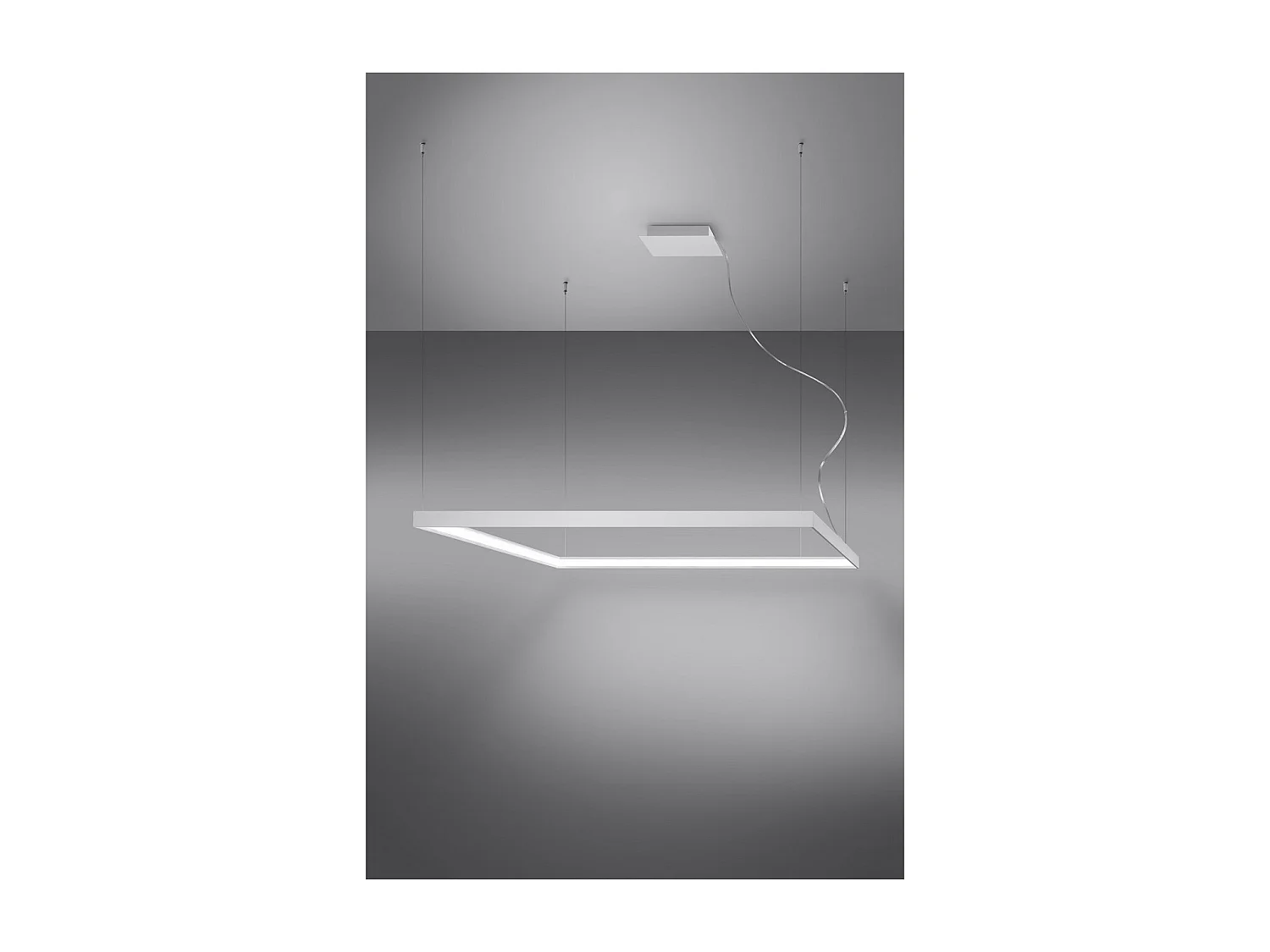 Sollux lichting Nelya Integrierte quadratische LED-Deckenleuchte, weiß, 4000 K, 8096 lm