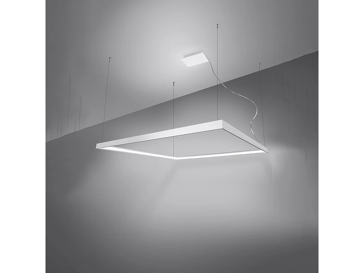 Sollux lichting Nelya Integrierte quadratische LED-Deckenleuchte, weiß, 4000 K, 8096 lm