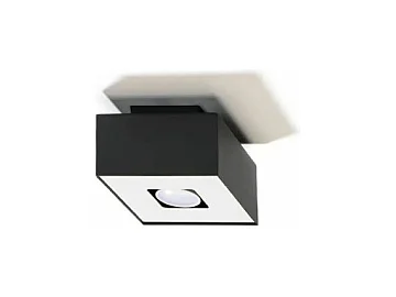 Sollux MONO Downlight à 1 lumière monté sur surface noir et blanc, GU10