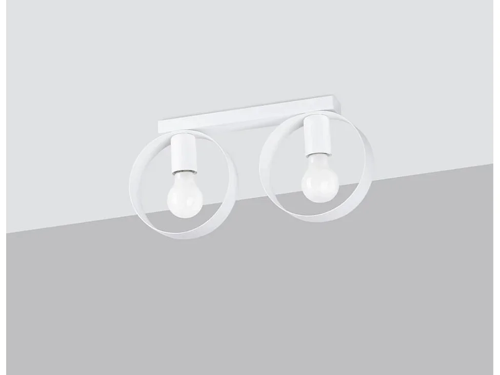 Sollux Titran Plafón Semi Empotrado Blanco