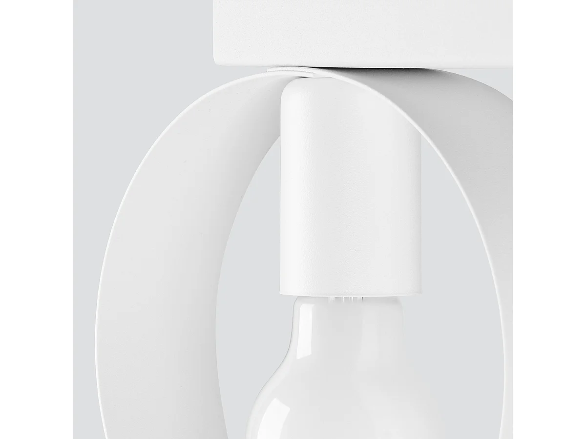 Plafondlampen Titran Modern Van  - 2 Lichtbronnen - L.40 X H.20 Cm - Wit