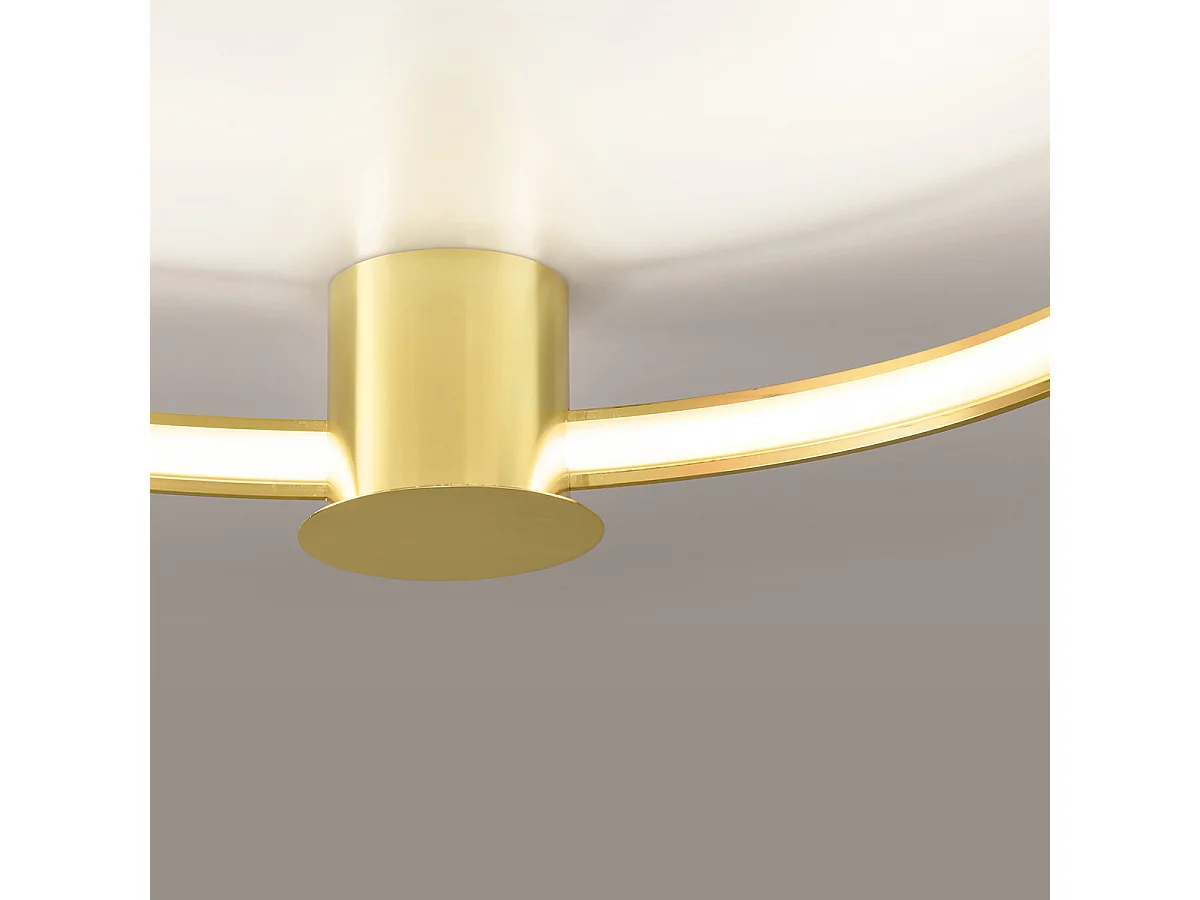 Sollux Rio Aplique Led Integrado Oro Pulido Galvanizado