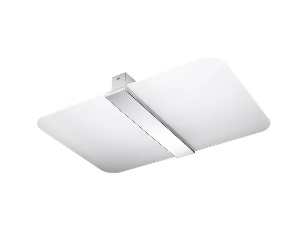 Sollux Lighting Azalia Plafonnier décoratif affleurant, blanc, chrome, 2x G9