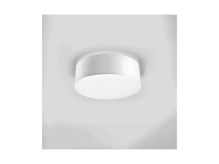 Sollux ARENA Plafonnier Cylindrique Blanc 25cm E27