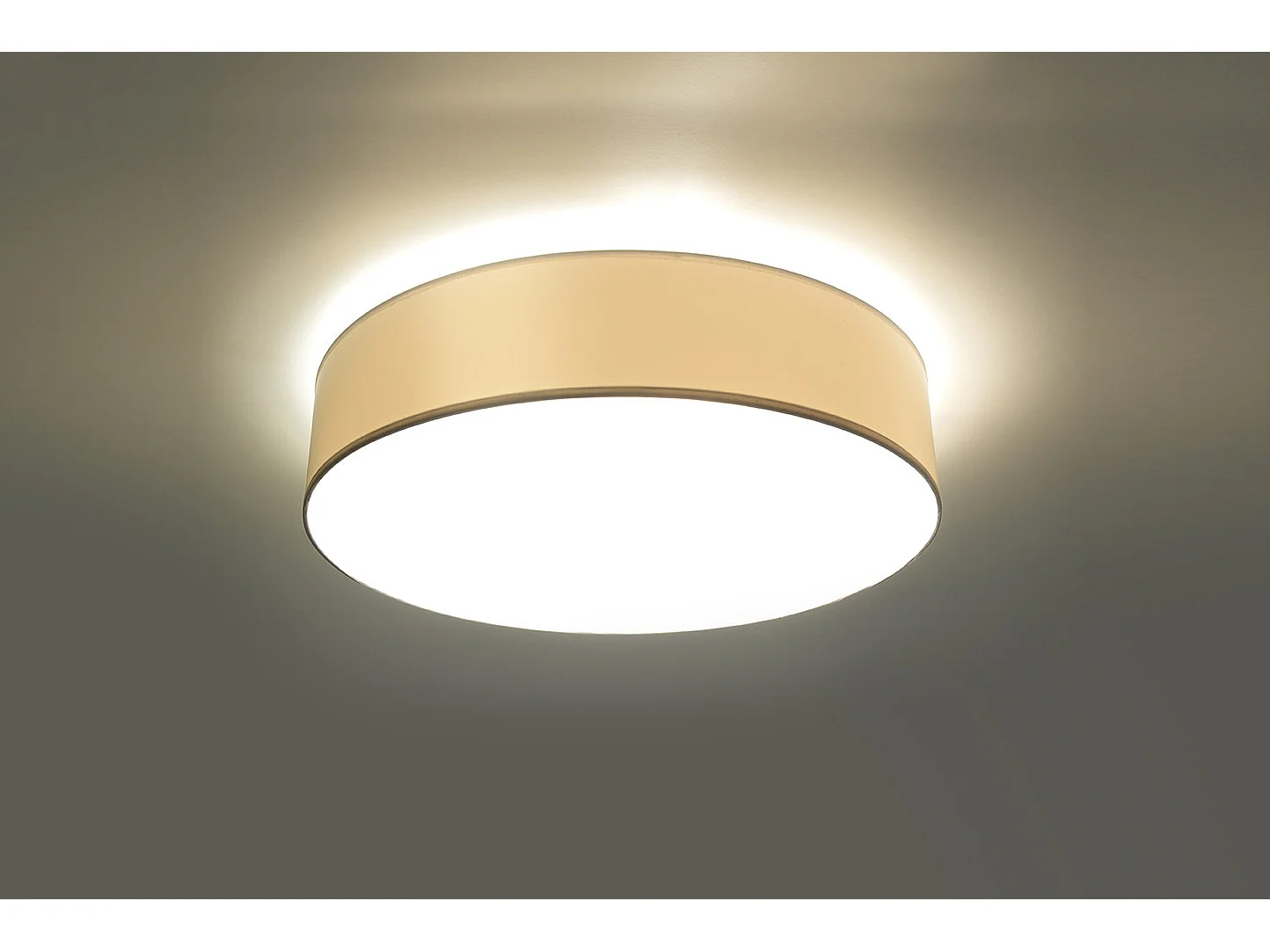 Plafondlampen Arena Minimalistisch Van  - 1 Lichtbronnen - L.25 X H.11 Cm - Wit