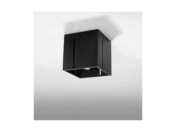 Sollux PIXAR Plafonnier affleurant à 1 lumière, noir, G9
