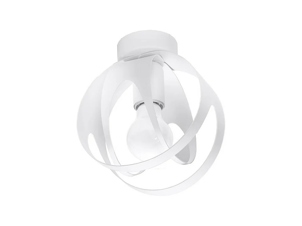 Sollux Lighting Tulos Semi Plafonnier, Blanc, 1x E27