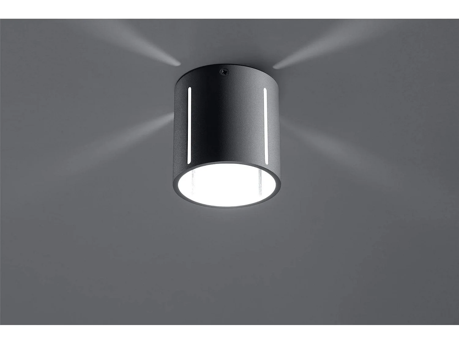 Sollux INEZ Plafonnier à 1 lumière, gris clair, G9