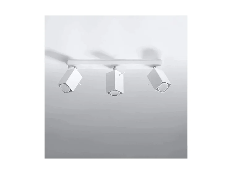 Plafondlampen Merida Modern Van  - 3 Lichtbronnen - L.45 X H.16 Cm - Wit