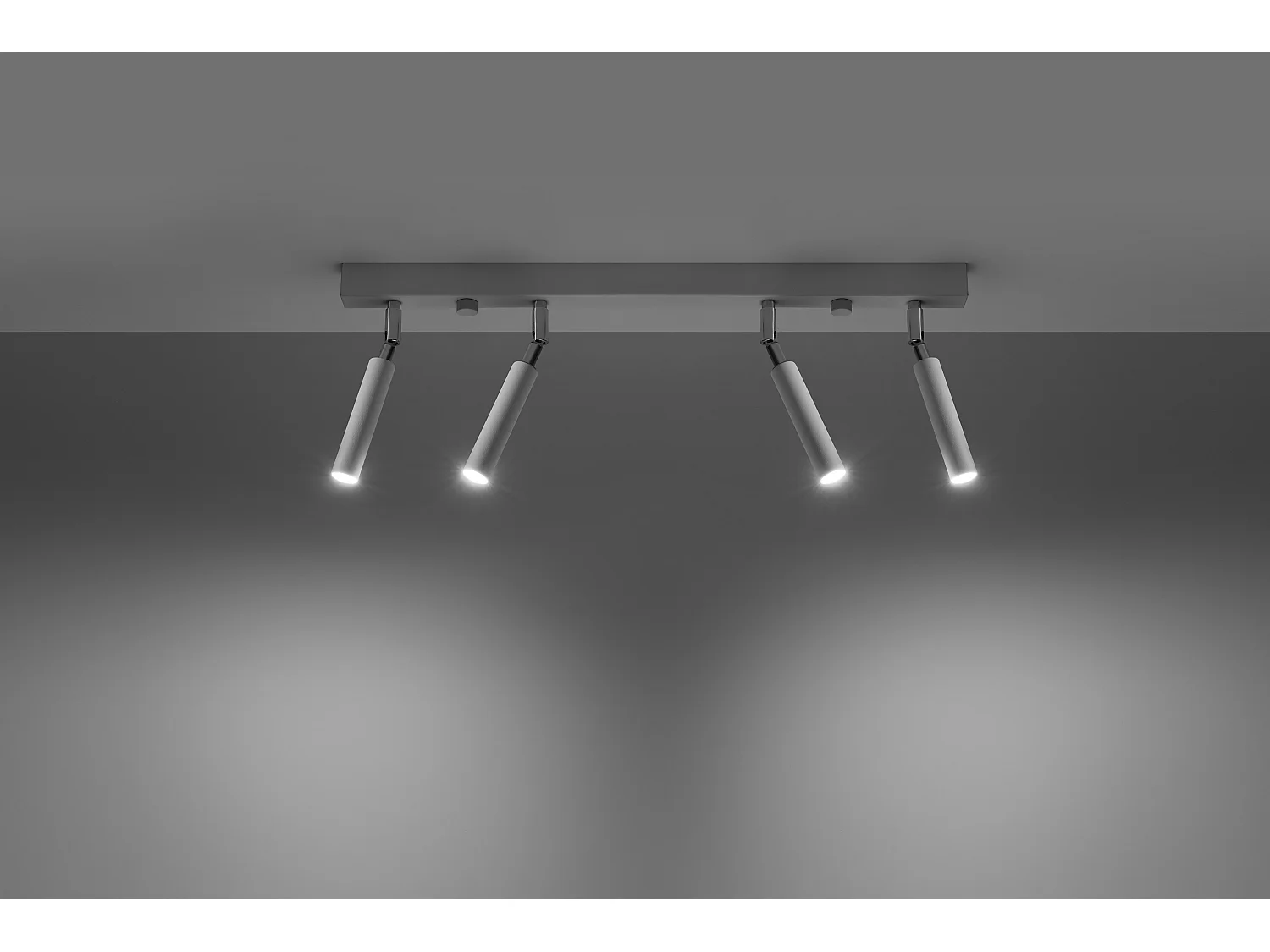 Sollux EYETECH Barre Droite Flush 4Light Blanc G9