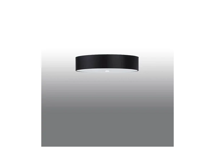 Sollux SKALA Plafonnier Cylindrique Noir 60cm E27