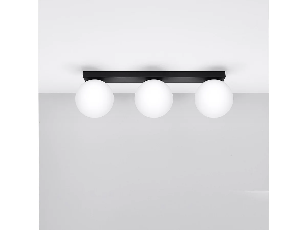 Sollux Yoli Plafonnier Globe Noir