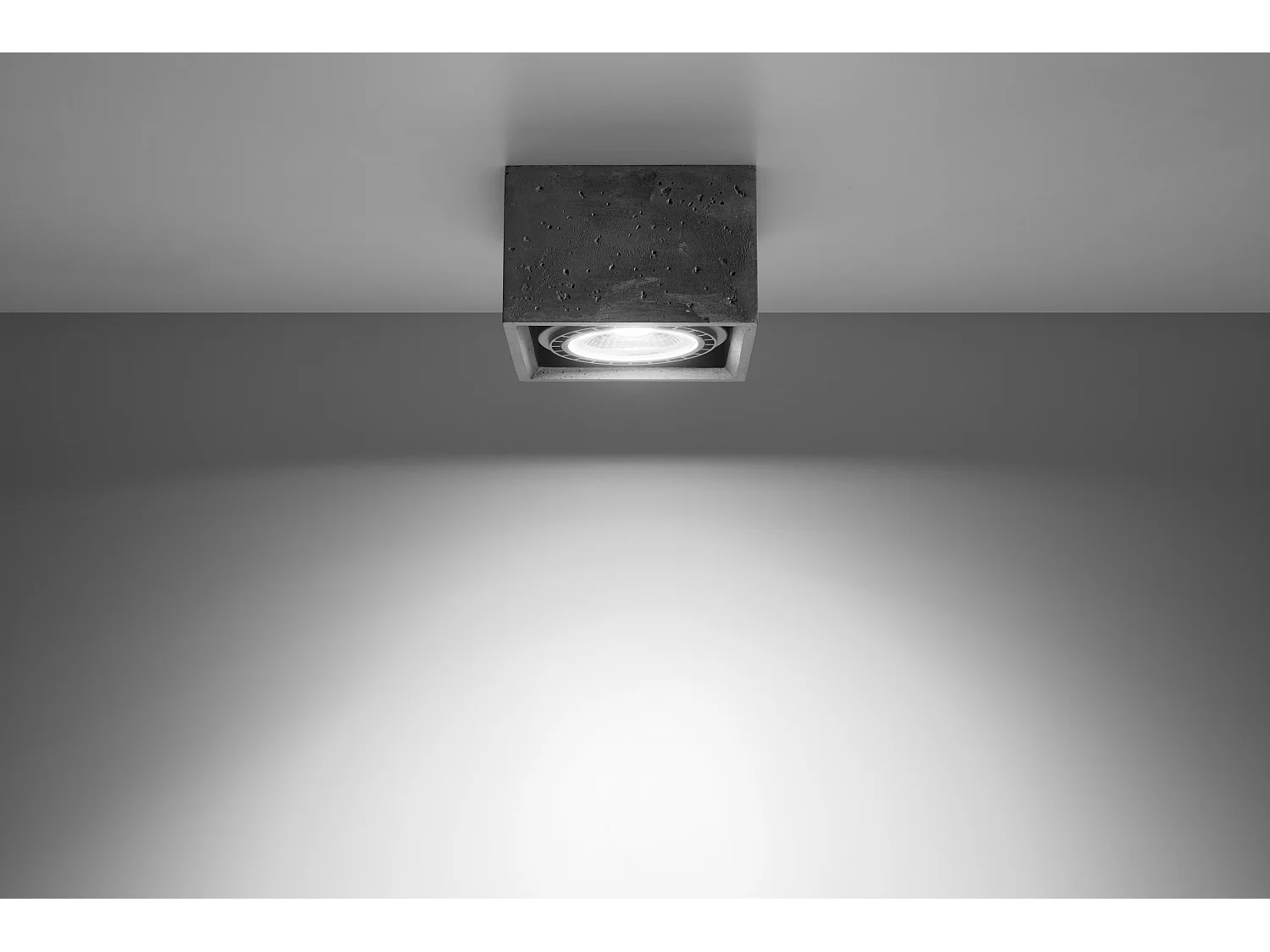 Sollux QUATRO Downlights à encastrer Square Flush Gris Clair GU10