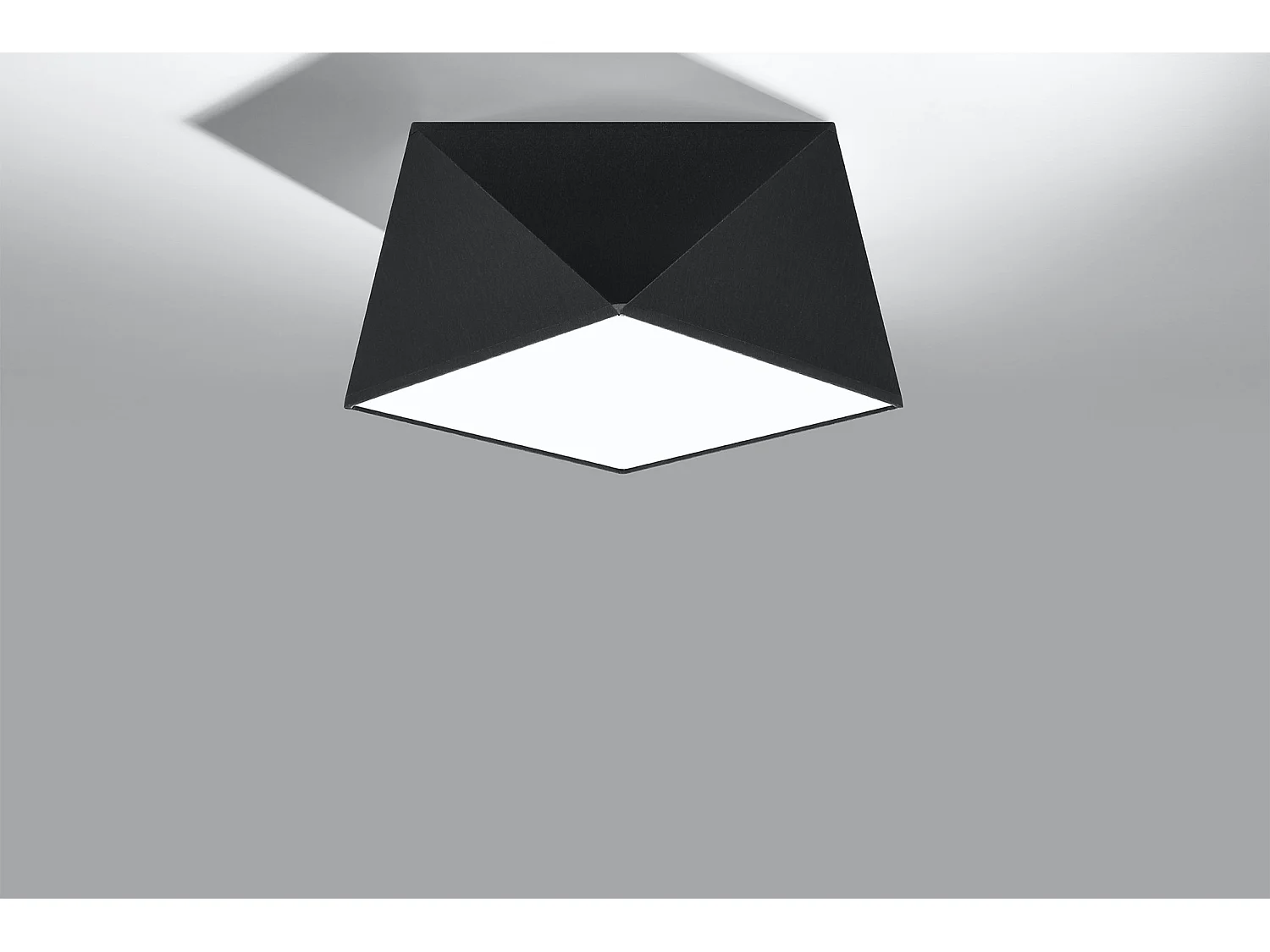 Sollux HEXA Plafonniers Plafonniers Flush Light Noir E27