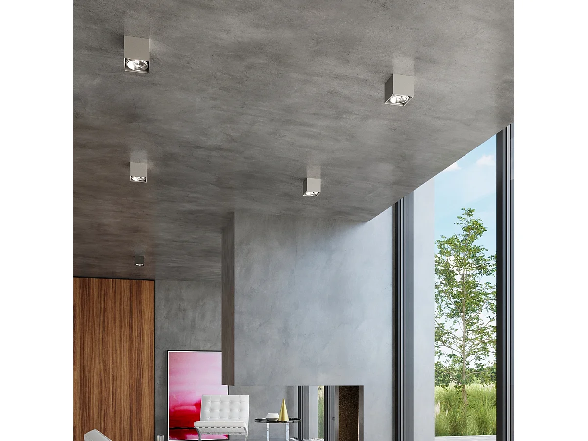 Sollux BLAKE Downlights à encastrer Square Flush Gris Clair GU10