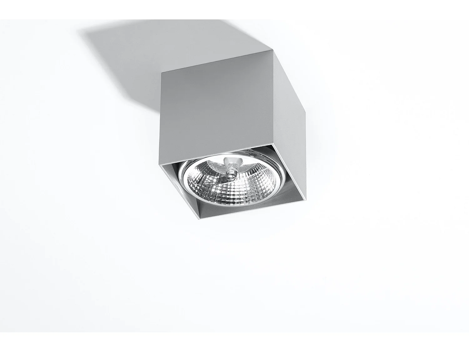 Sollux BLAKE Downlights à encastrer Square Flush Gris Clair GU10