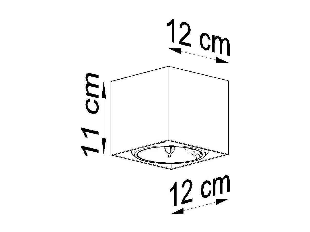 Sollux BLAKE Downlights à encastrer Square Flush Gris Clair GU10