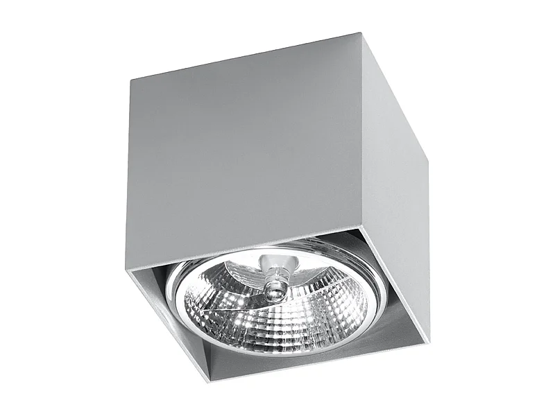 Sollux BLAKE Downlights à encastrer Square Flush Gris Clair GU10