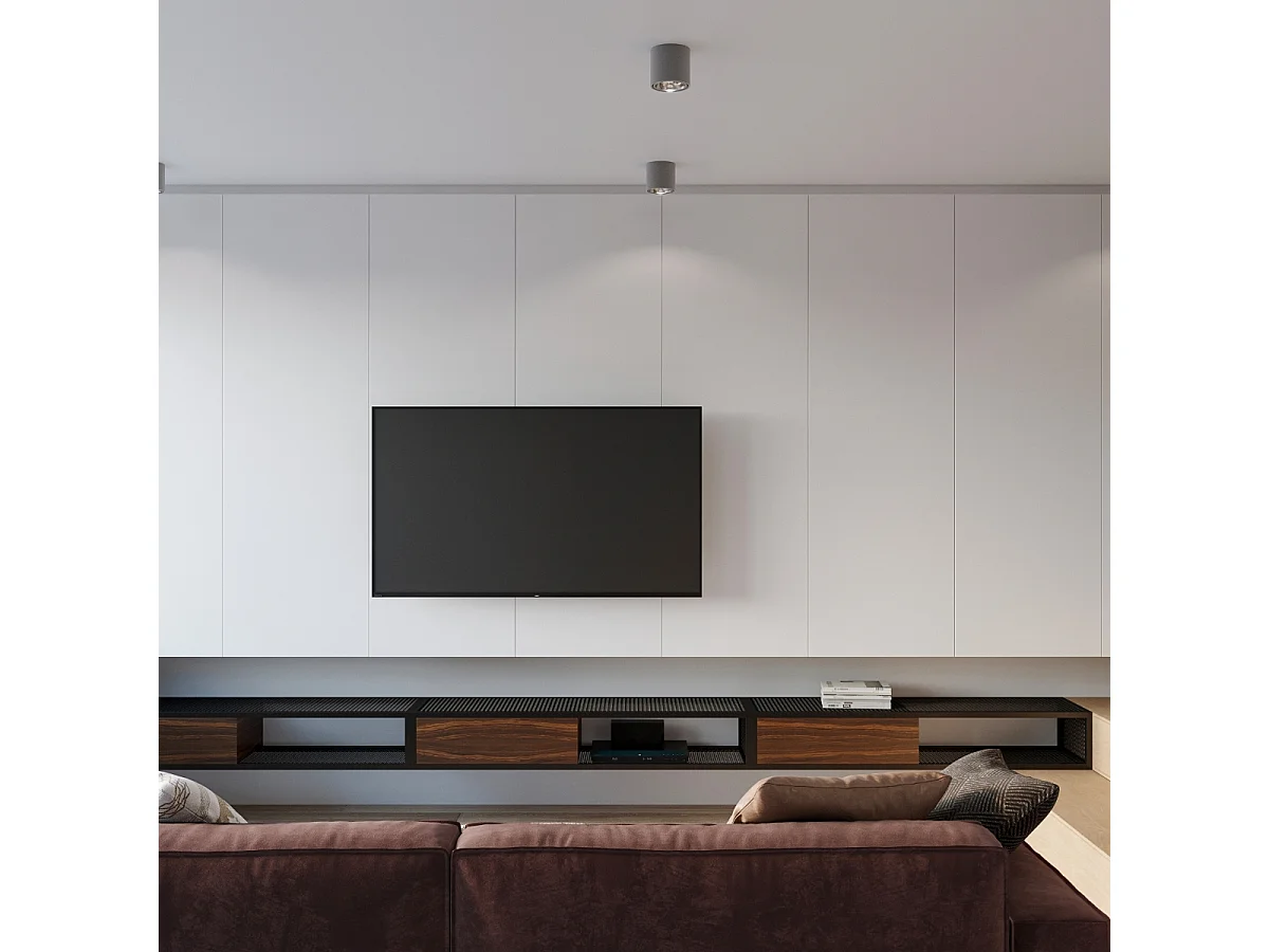 Sollux TIUBE Downlights à encastrer ronds gris clair GU10