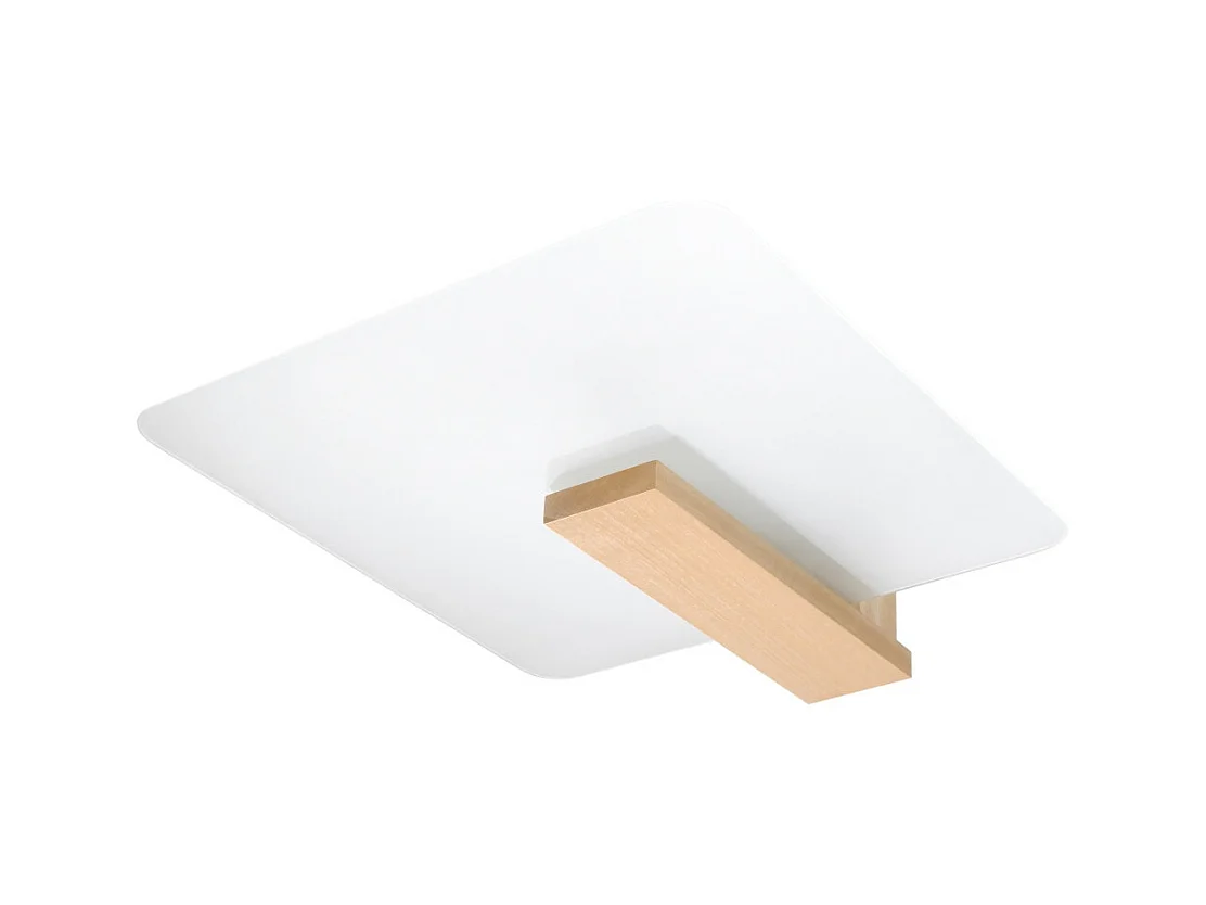 Sollux Lappo Plafonnier Flush Bois Naturel